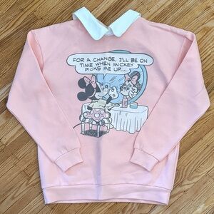Minnie Mouse Cakeworthy Sweatshirt with White Collar
